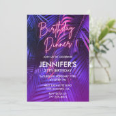 ピンクネオントロピカルディナー37歳 招待状 (スタンド正面)