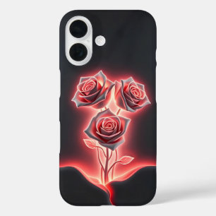 ピンクネオンフローラエレガンスケースメイトiPhoneケース iPhone 16ケース