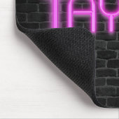 ピンクネオンライトのテイラー マウスパッド (コーナー)