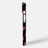 ピンクネオン稲妻ボルトパターン Case-Mate iPhoneケース (裏面 / 左)