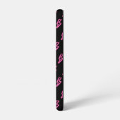 ピンクネオン稲妻ボルトパターン SAMSUNG GALAXYケース (左側面)