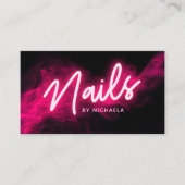 ピンクネオン&スモークネイルサロン/技術者 名刺 (正面)