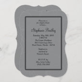 ピンクネグリンジェリーシャワー招待状 招待状 (正面/裏面)