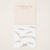 ピンクネックレスディスプレイ名刺 (正面&裏面)