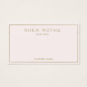 ピンクネックレスブレスレットディスプレイカード (正面)