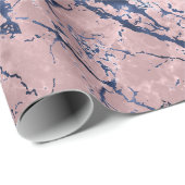 ピンクネービーブルー  ラッピングペーパー (ロールコーナー)