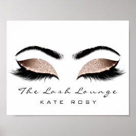 ピンクネームメイクアップアーティスト美しいスタジオラッシュズ ポスター