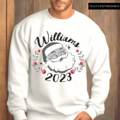 ピンクノエルカスタムヴィンテージサンタクリスマスホリージョイ スウェットシャツ