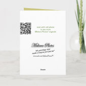 ピンクノックアウト祈りの言葉カーカスタマイズド – カード (裏面)