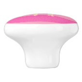 ピンクノブのレトロ セラミックノブ (側面)