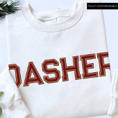 ピンクノールメリークリスマスカスタム文字かわいい スウェットシャツ