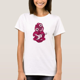 ピンクハイティキピンクウクレレのシャツ Tシャツ