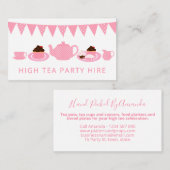 ピンクハイティーパーティー供給イベント採用 名刺 (正面/裏面)