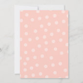 ピンクハイドランジアブライダルシャワー招待 招待状 (裏面)