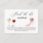 ピンクハイヒールストックバーブライダルシャワー エンクロージャーカード (正面)