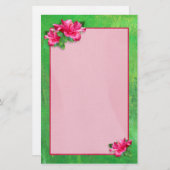 ピンクハイビスカスクイーン 便箋 (正面/裏面)
