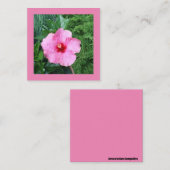 ピンクハイビスカスノートカード ノートカード (正面/裏面)