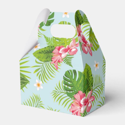 ピンクハイビスカスパームギフトボックス フェイバーボックス (正面サイド)