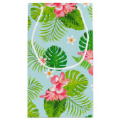 ピンクハイビスカスパーム抱き枕 スモールペーパーバッグ (裏面)