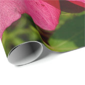 ピンクハイビスカスフォトリネンラッピング紙 ラッピングペーパー (ロールコーナー)