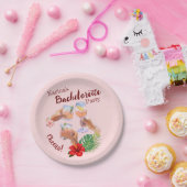 ピンクハイビスカスフラワーパ離れームビーチパーティー ペーパープレート (パーティー)