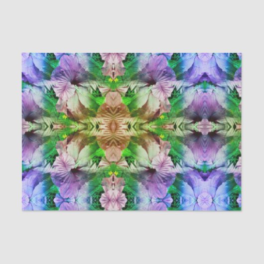 ピンクハイビスカスフラワー動揺して抽象芸術 薄葉紙 (正面)