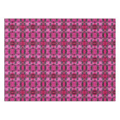 ピンクハイビスカスフラワー抽象芸術 テーブルクロス (正面(横))