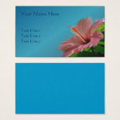 ピンクハイビスカスフラワー自然 (正面&裏面)