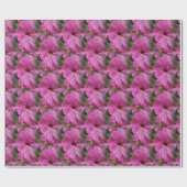 ピンクハイビスカスフラワー自然 ラッピングペーパー (フラット)