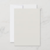 ピンクハイビスカスフローラビーチ結婚式RSVPカード 出欠カード (裏面)