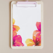 ピンクハイビスカスフローラブライダルシャワー招待 招待状