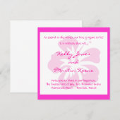 ピンクハイビスカス招待状 招待状 (正面/裏面)