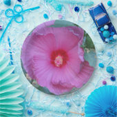 ピンクハイビスカス紙プレート ペーパープレート (パーティー)