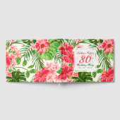 ピンクハイビスカス80thバースデーパーティーゲストブック ゲストブック (全面)