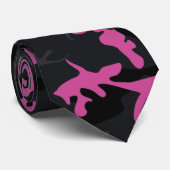 ピンクハイライト迷彩柄 ネクタイ (ロール)
