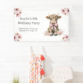 ピンクハイランドカウバースデーパーティー 横断幕 (インサイチュ)