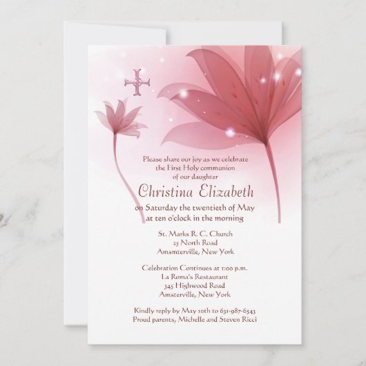 ピンクハイ招待状 招待状 (正面)