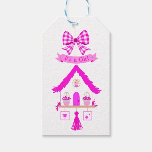 ピンクハウスサンキューベイビーシャワー ギフトタグ (正面)