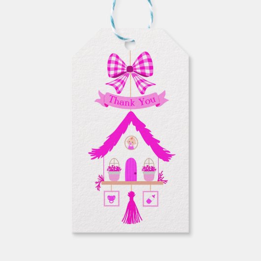 ピンクハウスサンキューベイビーシャワー ギフトタグ (裏面)