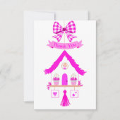 ピンクハウスサンキューベイビーシャワー サンキューカード (正面)