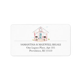 ピンクハウス差出人住所ラベル ラベル