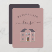 ピンクハウス我々は新しい家の発表を構築 (正面/裏面)