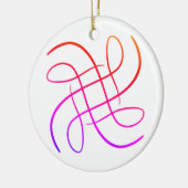 ピンクハシーマンダラ#8 セラミックオーナメント (左)