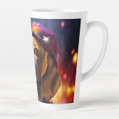 ピンクハットにビーグル カフェラテマグ (右)