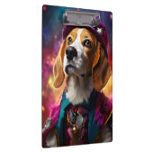 ピンクハットにビーグル クリップボード (右)