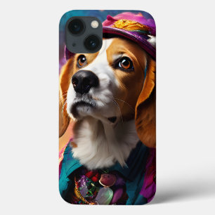 ピンクハットにビーグル iPhone 13ケース