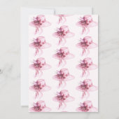 ピンクハットダービーブライダルシャワー 招待状 (裏面)