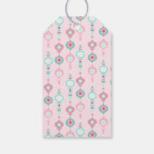 ピンクハットヴィンテージクリスマスのサンタクロース ギフトタグ (裏面)