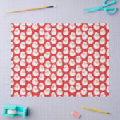 ピンクハットヴィンテージクリスマスのサンタクロース 薄葉紙 (クラフト)