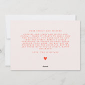 ピンクハッピーとヘルシー2021ホリデーフォト シーズンカード (裏面)